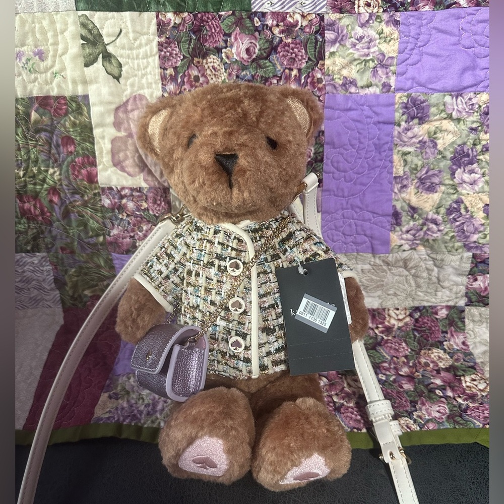 Nwt Kate spade oh what fun Teddy bear crossbody bag